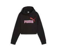 PUMA Fille Logo Cropped Hoodie G Transpirer, Puma Black, 152 EU