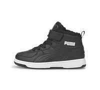 PUMA Fille Puma Rebound Joy Fur Ps Basket, Puma Black Puma White, 34 EU