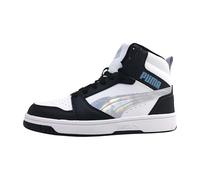 PUMA Rebound V6 Mid Space Belle Jr Basket, Black Lilac Crush White, 35.5 EU