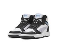 PUMA Rebound V6 Mid Space Belle Jr Basket, Black Lilac Crush White, 35 EU