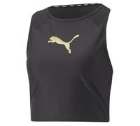 PUMA Fit Eversculpt Débardeur ajusté T-Shirt Femme, Noir-doré métallisé, L L