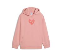 PUMA Flaming Love Hoodie TR G, Sudaderas Con Capucha Fille, Pink Fruit, 164