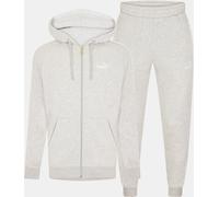 Puma Fleece Tracksuit Mens Gris/Blanc L Male