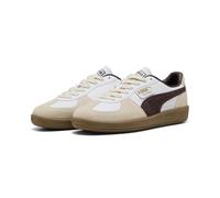 Baskets Puma Palermo Leather blanc beige clair noir - 39