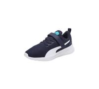 PUMA Flyer Runner V Inf, Baskets Mixte Enfant, Peacoat Puma Blanc Deep Aqua, 20 EU