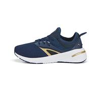 PUMA Forever XT Metallic WNS, Chaussure de Gymnastique, Marine Blue-PUMA White-PUMA Team Gold,