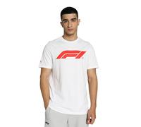 PUMA Formule 1 Essentials T-Shirt à Grand Logo Homme - Blanc - Taille : XL
