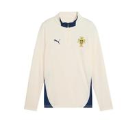 PUMA FPF Portugal Training Sweat 1/4 Zip Jr Kids Beige Enfant