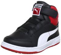 PUMA Full Court Hi V Kids, Baskets Mode Filles - Noir (07Black/White/Ribbon Red), 21 EU