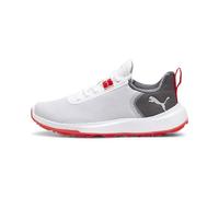 PUMA Fusion Crush Sport JR Golf Shoe, White-Dark Coal, 39 EU