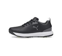 PUMA Fusion FX Tech Chaussures de Golf pour Homme, Puma Black Silver Quiet Shade, 42 EU