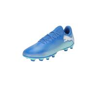 PUMA Chaussures de football Future 7 Play FG/AG Hyperlink Blue Mint White 44,5 EU
