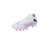 PUMA Men Future 7 Pro Fg/Ag Chaussures de football, White Black Poison Pink, 44.5 EU