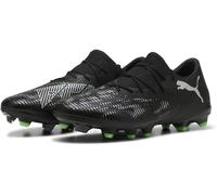 PUMA Mixte Future 8 Match Low FG/AG Chaussure de Football, Black Silver-Fluo Green, 44.5 EU
