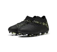 PUMA Future 8 Match FG/AG Chaussures de Football Unisexes, Puma Noir pétillant Vert Clair Terrain, 43 EU