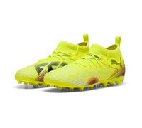 PUMA Future 8 Match MG JR, Chaussure de Football Unisexe, Yellow Alert-PUMA Black-Sun Struck,