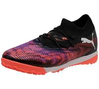 PUMA Future 8 Match TT, Chaussure de Football Unisexe, PUMA Black-PUMA White-Glowing Red,