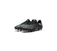 PUMA Future 8 Play FG/AG, Chaussure de Football Unisexe, PUMA Black-PUMA Silver-Fluo Green,