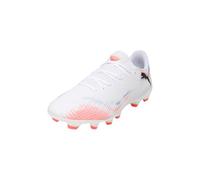 Puma Future 8 Play FG/AG Chaussures de Football Unisexes, Puma Puma Blanche, Noire, Rouge éclatante, 44 EU