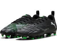 Puma Future 8 Play FG/AG Jr Chaussures de football enfants noir argent fluo vert Gr 32,5