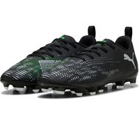 Puma Future 8 Play FG/AG Jr Chaussures de football enfants noir argent fluo vert Gr 38,5