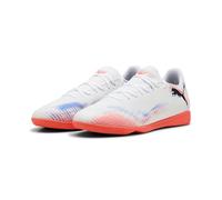 PUMA Future 8 Play It, Chaussures de Football Unisexe-Adulte, Puma Blanc Puma Noir Rouge Brillant, 42.5 EU