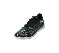 PUMA Future 8 Play TT, Chaussure de Football Unisexe, PUMA Black-PUMA Silver-Fluo Green,