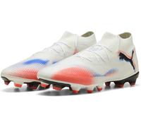 PUMA Mixte Future 8 Pro FG/AG Chaussure de Football, Blanche, Noire, Rouge éclatante, 47 EU