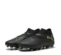 PUMA Future 8 Pro FG/AG Jr Chaussures de Football Unisexes pour Enfant, Puma Noir pétillant Vert Clair Terrain, 35 EU