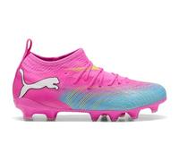 PUMA Future 9 Match FG/AG JR Chaussures de Football, Poison Pink-Sun Stream-Bright Aqua White, 48 EU, Poison Pink Sun Stream Bright Aqua PUMA White, 32 EU