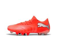 PUMA Future 9 Match Fusion FG/AG Chaussures de Football Unisexe Rouge Brillant Blanc Noir Argent 42 EU, Glowing Red PUMA White PUMA Black PUMA Silver, 44 EU