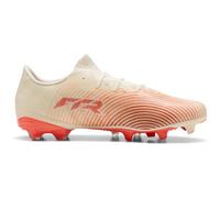 Puma Future 9 Match Fusion FG/AG - Chaussures de Football Unisexes - Blanc Amande - Ultra Red Black - 45,5 EU