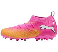 PUMA Future 9 Match MG JR Chaussures de Football, Poison Pink-Sun Stream-Bright Aqua White, Pointure 45, Poison Pink Sun Stream Bright Aqua PUMA White, 33 EU
