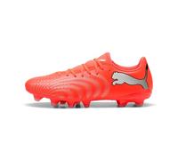 PUMA Future 9 Play FG/AG Chaussures de Football Unisexe Rouge Brillant Blanc Noir Argent 40 EU, Glowing Red PUMA White PUMA Black PUMA Silver, 41 EU
