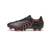 PUMA Future 9 Play FG/AG Chaussures de Football Unisexes, Noir-rougeâtre et Gris Fort, 41 EU, Puma Noir Rouge Lumineux Gris Fort, 41 EU