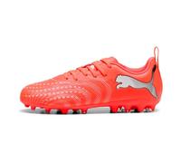 PUMA Future 9 Play MG JR Chaussures de Football, Rouge éclatant, Blanc, Noir, Argent, 45 EU, Glowing Red PUMA White PUMA Black PUMA Silver, 33 EU