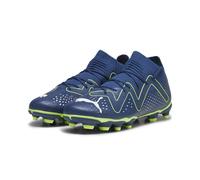 PUMA Future Match FG/AG Jr Chaussures de Football Unisexes pour Enfant, Persian Blue PUMA White Pro Green, 30 EU