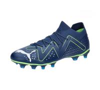 PUMA FUTURE MATCH FG/AG JR, Chaussures de Sport Mixte Enfant, Bleu Persan Puma Blanc Pro Vert, 46.5 EU