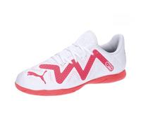 PUMA Future Play IT JR Chaussure de Football, Puma White Fire Orchid, 30 EU