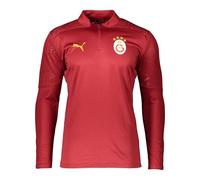 PUMA Galatasaray Istanbul GSK Top d'entraînement en jersey avec fermeture éclair 1/4, rouge, taille : M