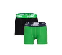 PUMA Garçon Everyday Basic Boxer, Vert/Noir, 140 EU