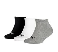 PUMA Garçon Invisible 3p Chaussettes de sport Garçon , Gris (Grey/White/Black 803), taille 35/38