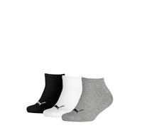 Puma Mixte Enfant Sneaker Chaussettes, Gris / Blanc / Noir, 43 EU