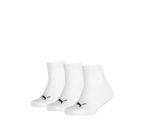 PUMA Garçon Quarter 3p Chaussettes De Sport, Blanc, 27-30 EU