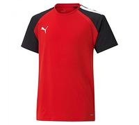 PUMA Garçon Team Pacer T-Shirt, Rouge/Noir/Blanc, 116 EU