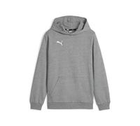 PUMA Garçon Teamgoal Casuals Sweat À Capuche Jr Pull, Gris Moyen Chiné/Blanc Puma, 152 EU