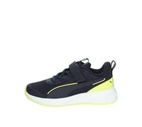 PUMA Garçon Unisex Kinder Flyer 3 AC+ PS Basket, New Navy-Lemon Sherbert White, 29 EU