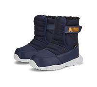 PUMA Garçon Unisex Kinder Nieve Boot WTR AC Inf Basket, Peacoat-Vibrant Orange, 20 EU