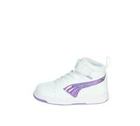 PUMA Garçon Unisex Kinder Rebound V6 Mid Bouncy Sky AC+ INF Sneaker, Black-Lavender Alert-MAUVED Out, 22 EU
