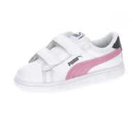 PUMA Garçon Unisex Kinder Smash 3.0 L V Inf Sneaker, White-Mauved Out-Galactic Gray, 21 EU